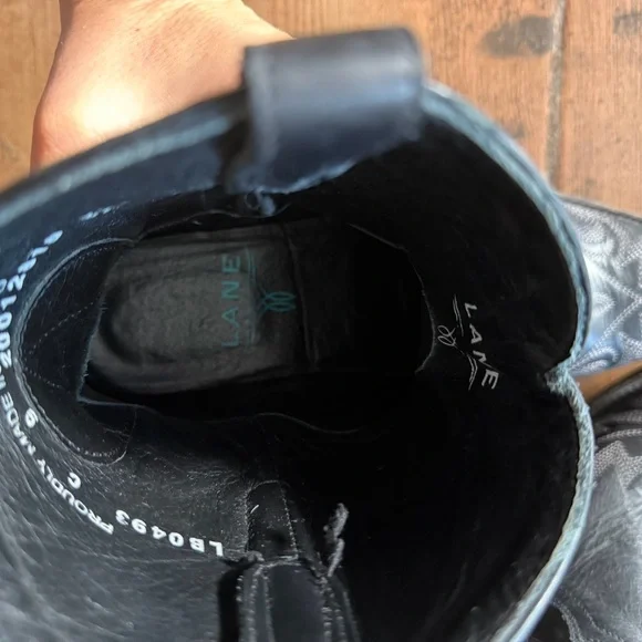 Lane Boots - Lexington Bootie Jet Black Size 9 - Picture 11 of 12